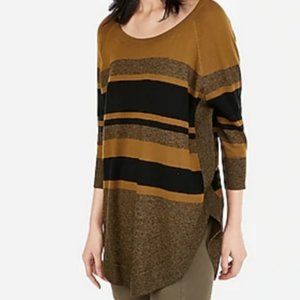 NWT Express Stripe Circle Hem Sweater